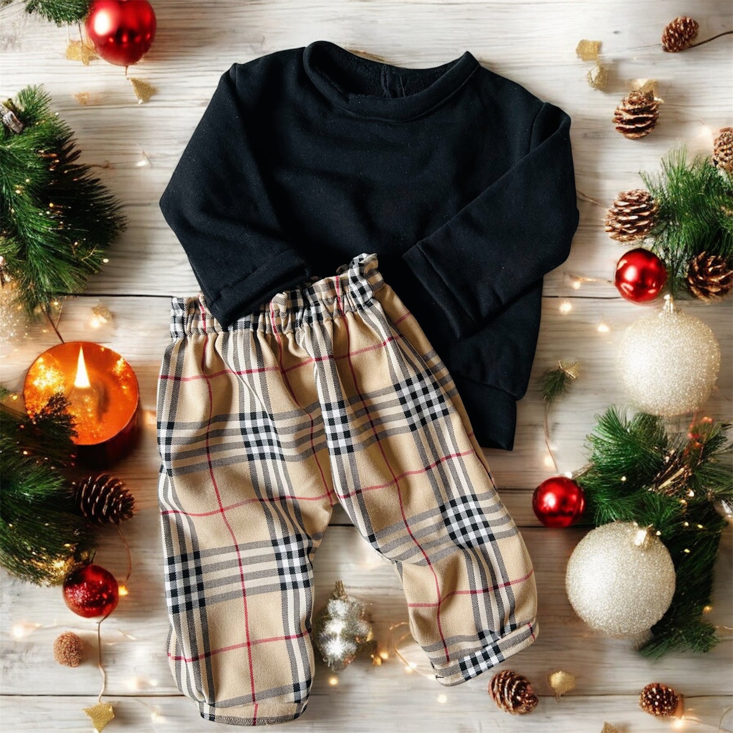 Pantalone Tartan Beige