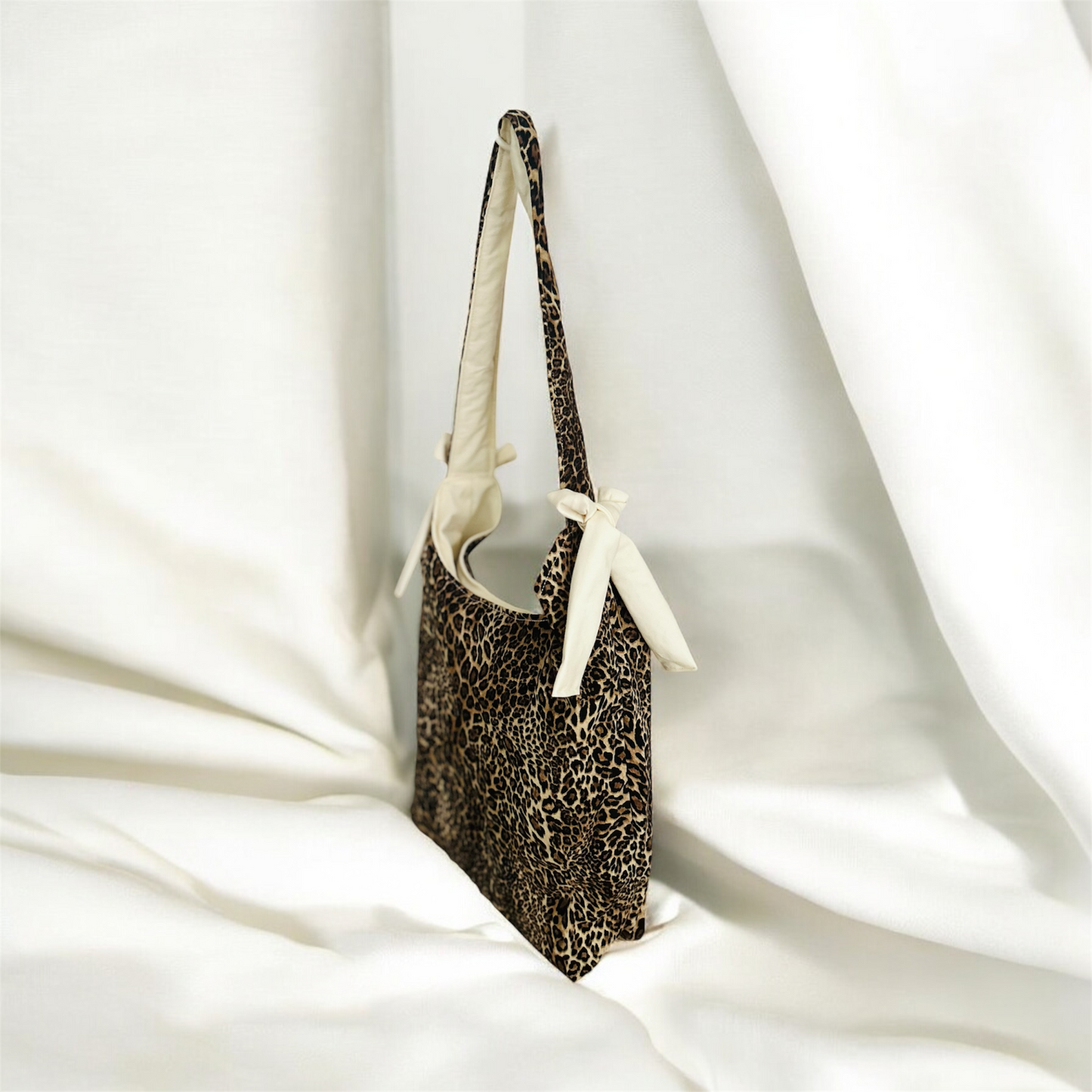 Two Bow Bag Leopard