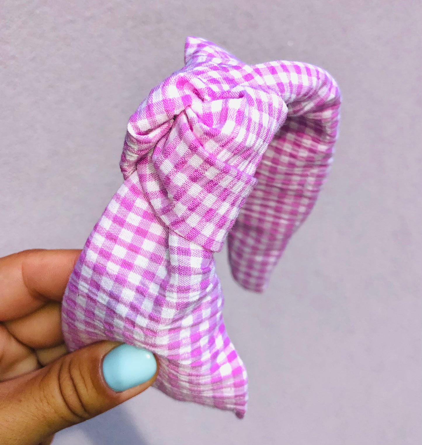 Cerchietto Check Pink