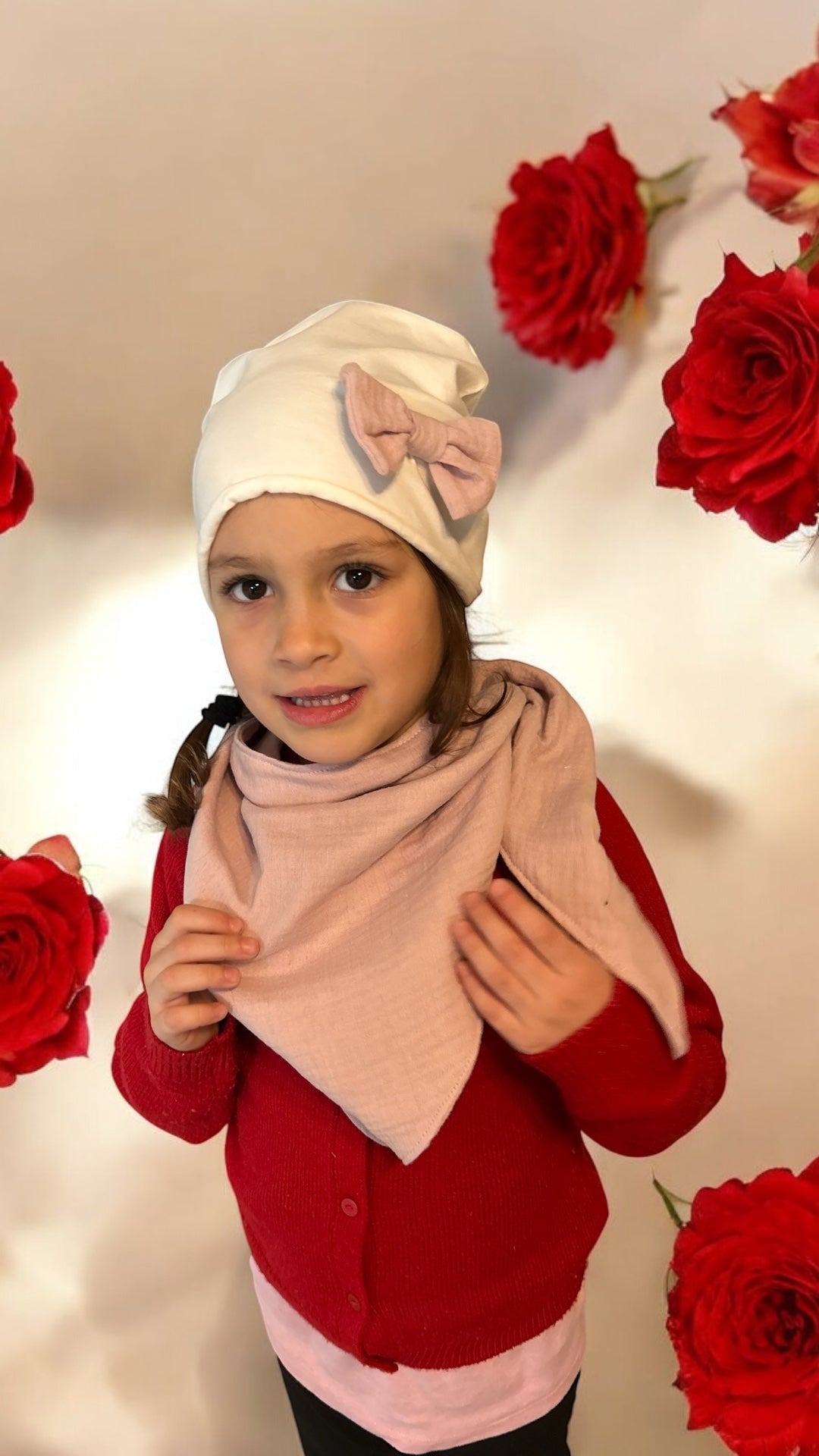 Set Scriarpa Mussola + Cappello jersey fiocco