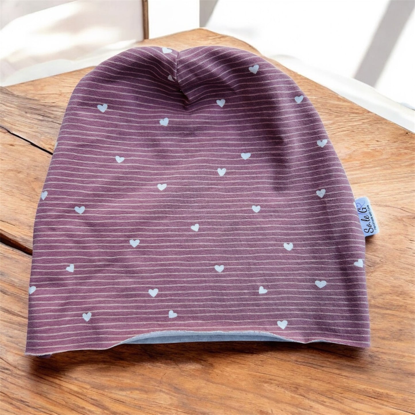 Cappello Cuori e Righe