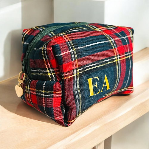 Beauty Case Tartan PERSONALIZZATO