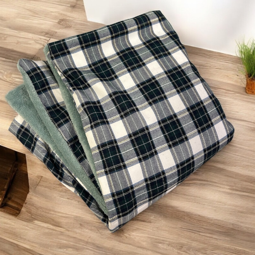 Coperta Morbida tartan e pile