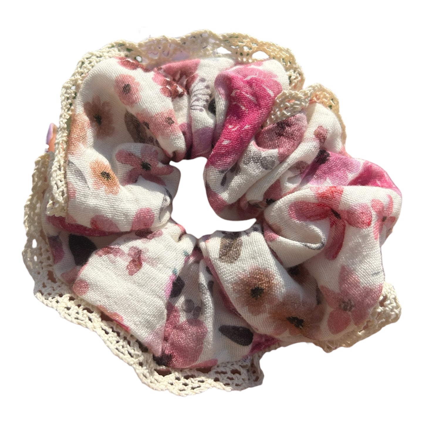 Scrunchie Flowers con Pizzo