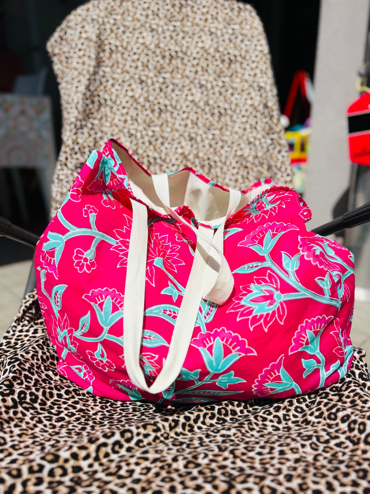 Beach Bag Fucsia Tiffany