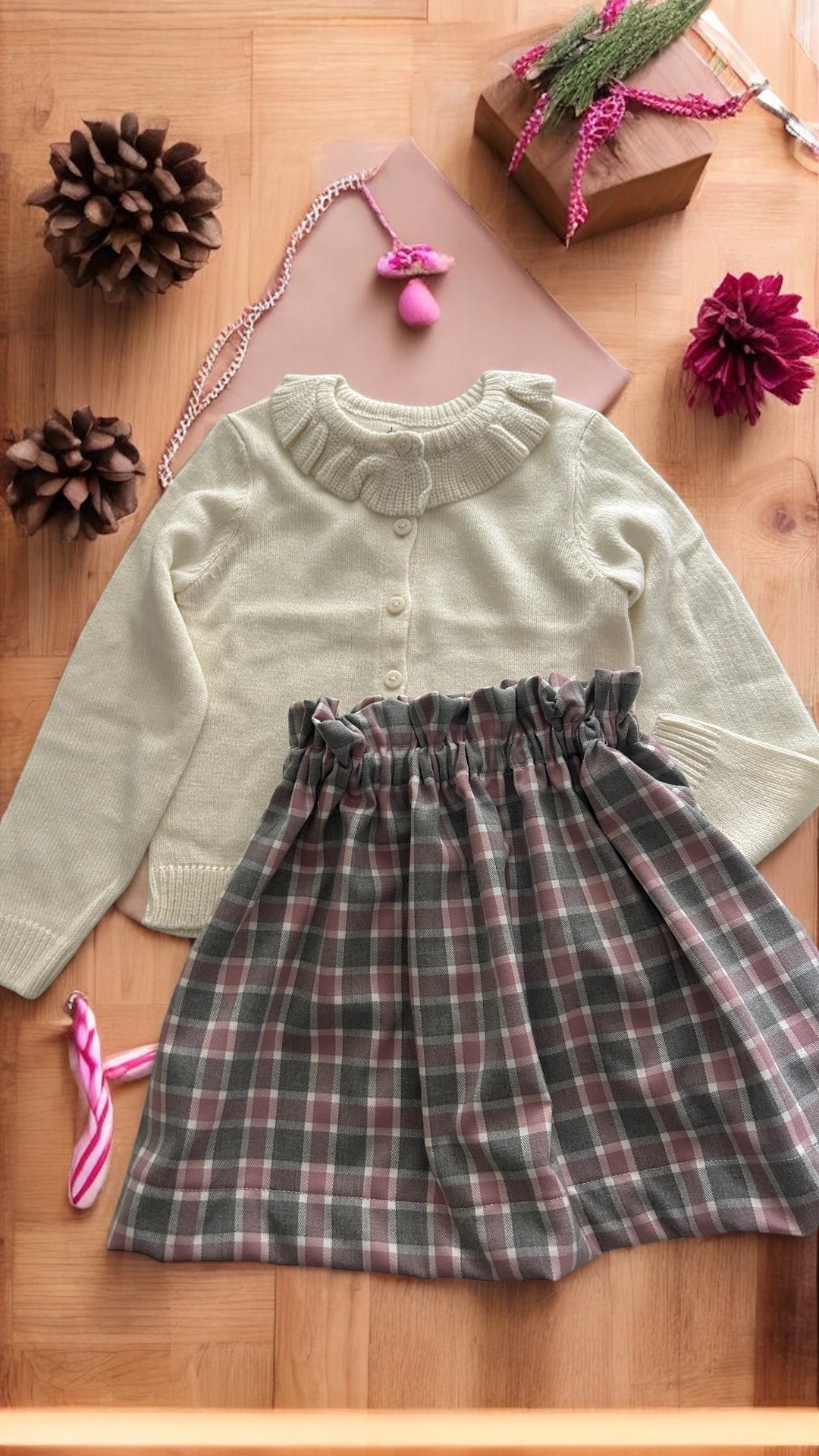 Gonna Lanetta Vichky Pink/Grey