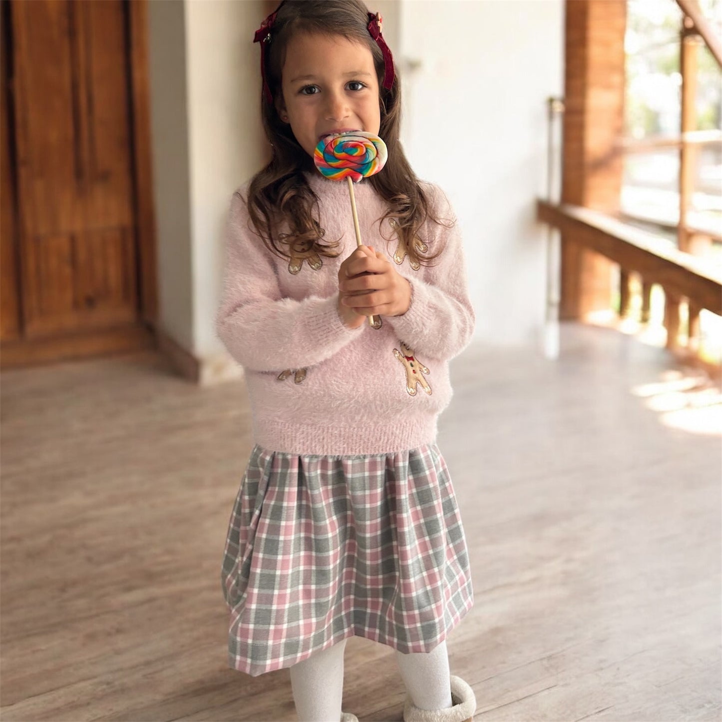 Gonna Lanetta Vichky Pink/Grey